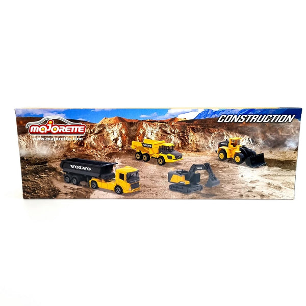 Majorette Volvo Construction Equipment Pack of 4