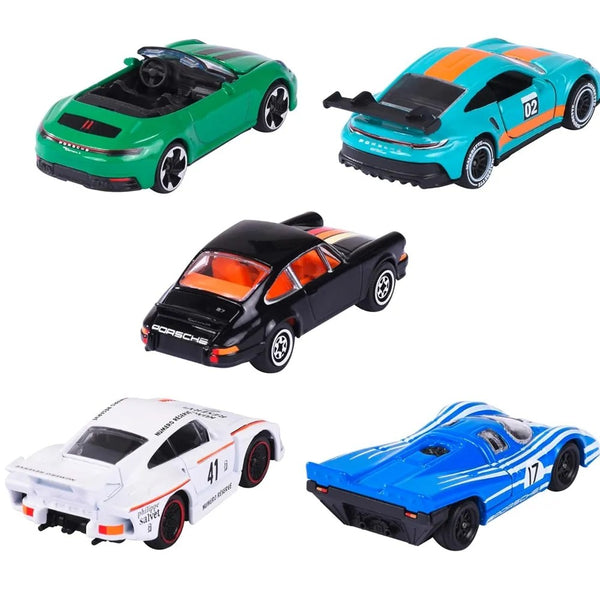 Majorette Diecast Porsche Edition Collection (Pack of 5) Car Models