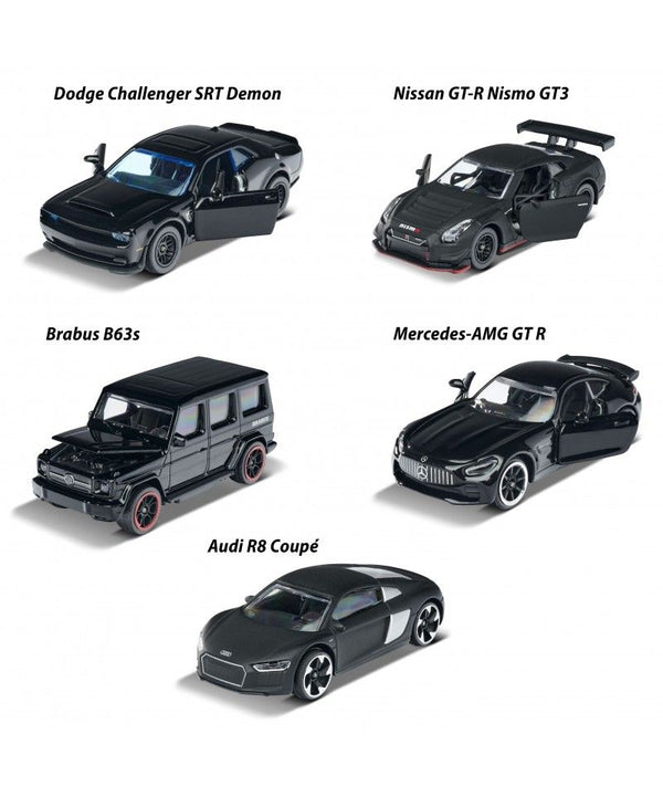 Majorette Black Edition Giftpack, 5 pcs.