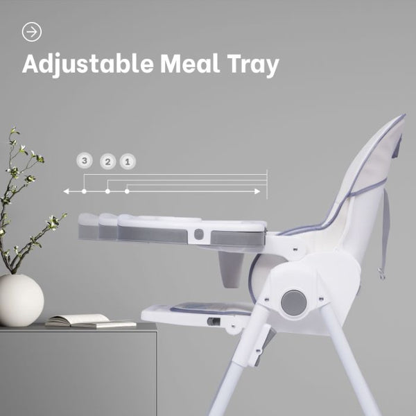 R For Rabbit High Chair Marshmallow Grey