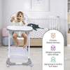 R For Rabbit High Chair Marshmallow Grey