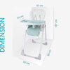 R For Rabbit High Chair Marshmallow Lite Blue