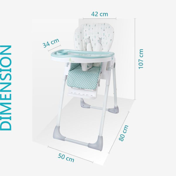 R For Rabbit High Chair Marshmallow Lite Blue