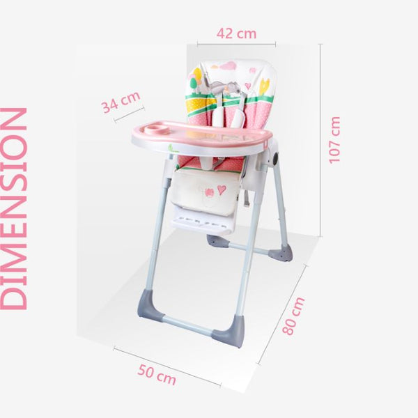 R For Rabbit High Chair Marshmallow Lite Pink