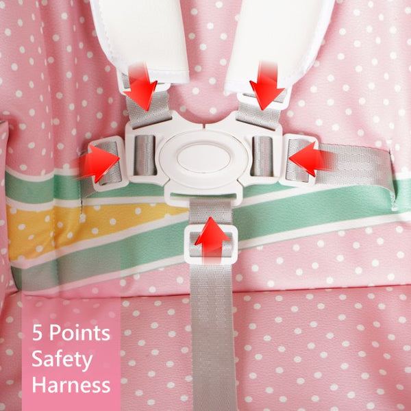 R For Rabbit High Chair Marshmallow Lite Pink