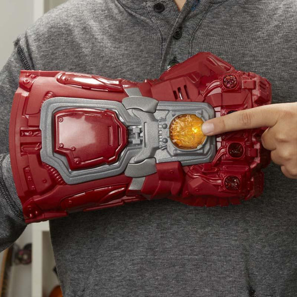 Marvel Avengers: Endgame Red Infinity Gauntlet Electronic Fist Roleplay Toy with Lights and Sounds