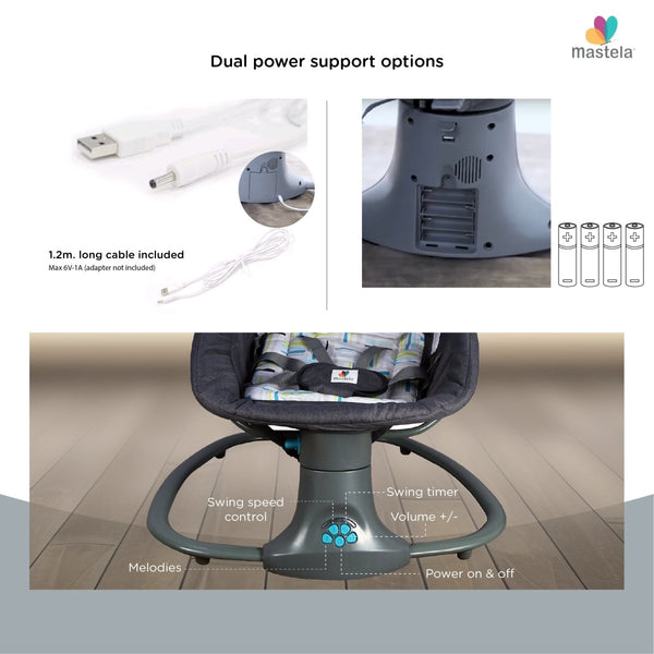 Mastela Swing Deluxe Multi-Function Grey