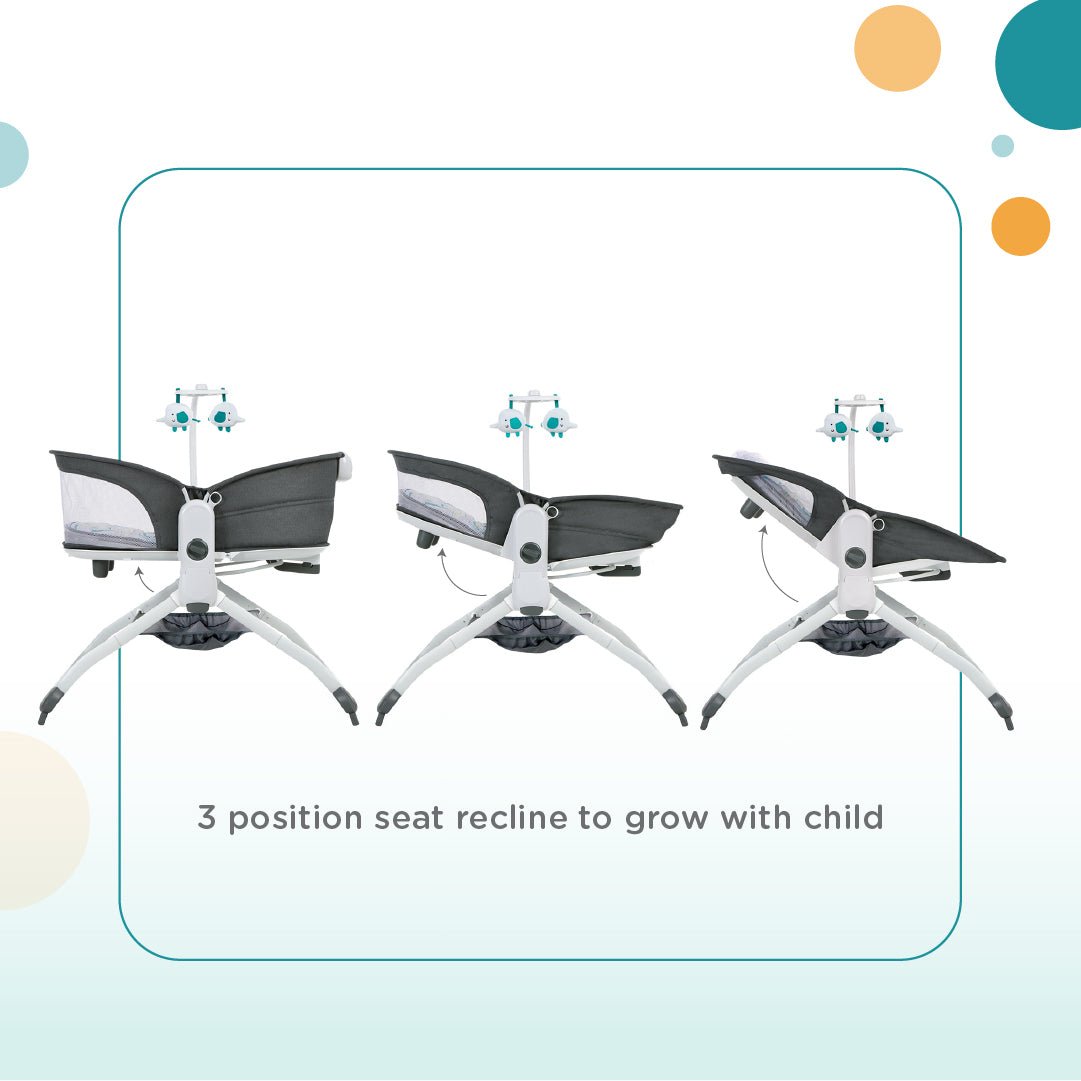 Mastela 6-in-1 Multi-Function Rocker & Bassinet Birth to 36 Months Teal
