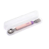 Melii Detachable Spoon & Fork With Case - Pink Spoon Purple Fork