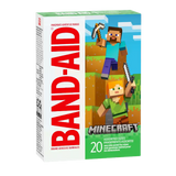 BAND-AID Brand Minecraft Adhesive Bandages 20 Count – Assorted