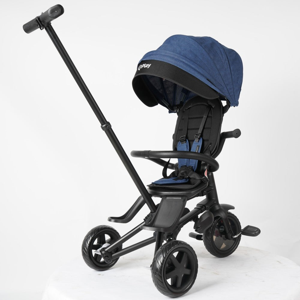 QPlay Nova Niello 6-in-1 Foldable Trike 10-72 Months Blue