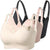 Momcozy YN21 Ultra Soft Seamless Nursing Bra 3 Pack L Black Beige Cream