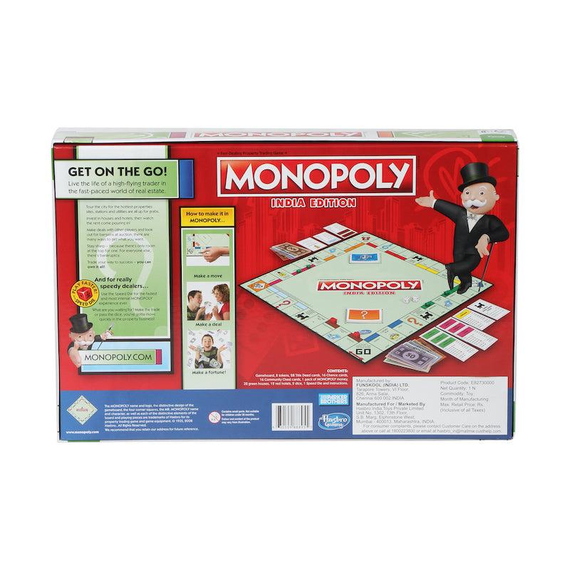 Hasbro Gaming Monopoly India Edition 2–6 Players 8Y+ – Multicolor