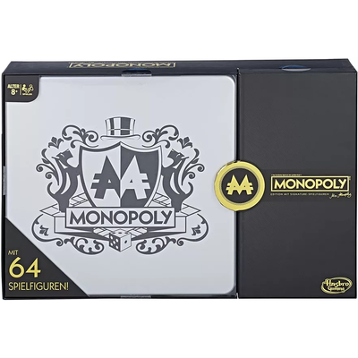 Hasbro Monopoly Signature Token Collection Black & Gold