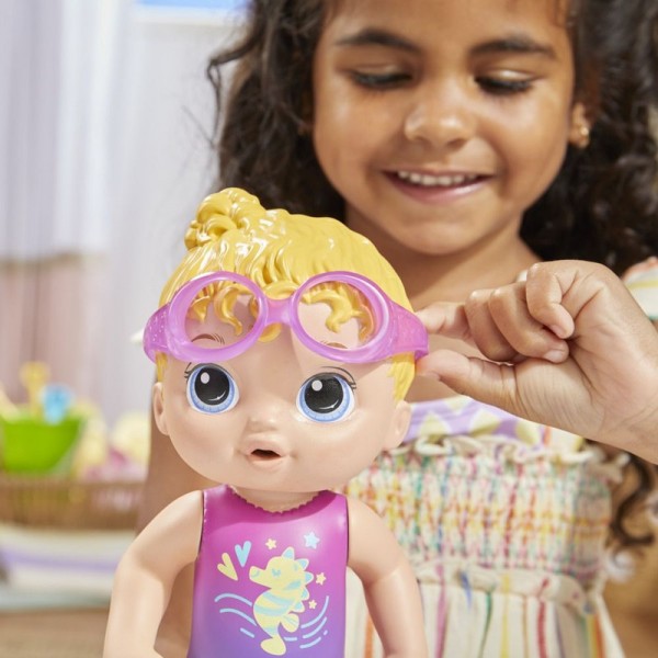 Baby Alive Sunny Swimmer 10-Inch Water Baby Doll with Goggles & Flippers – 3Y+