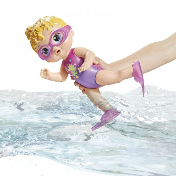 Baby Alive Sunny Swimmer 10-Inch Water Baby Doll with Goggles & Flippers – 3Y+
