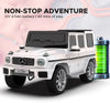 EMotorad Formula Fun Mercedes Benz G-Wagon Ride-On Car - White