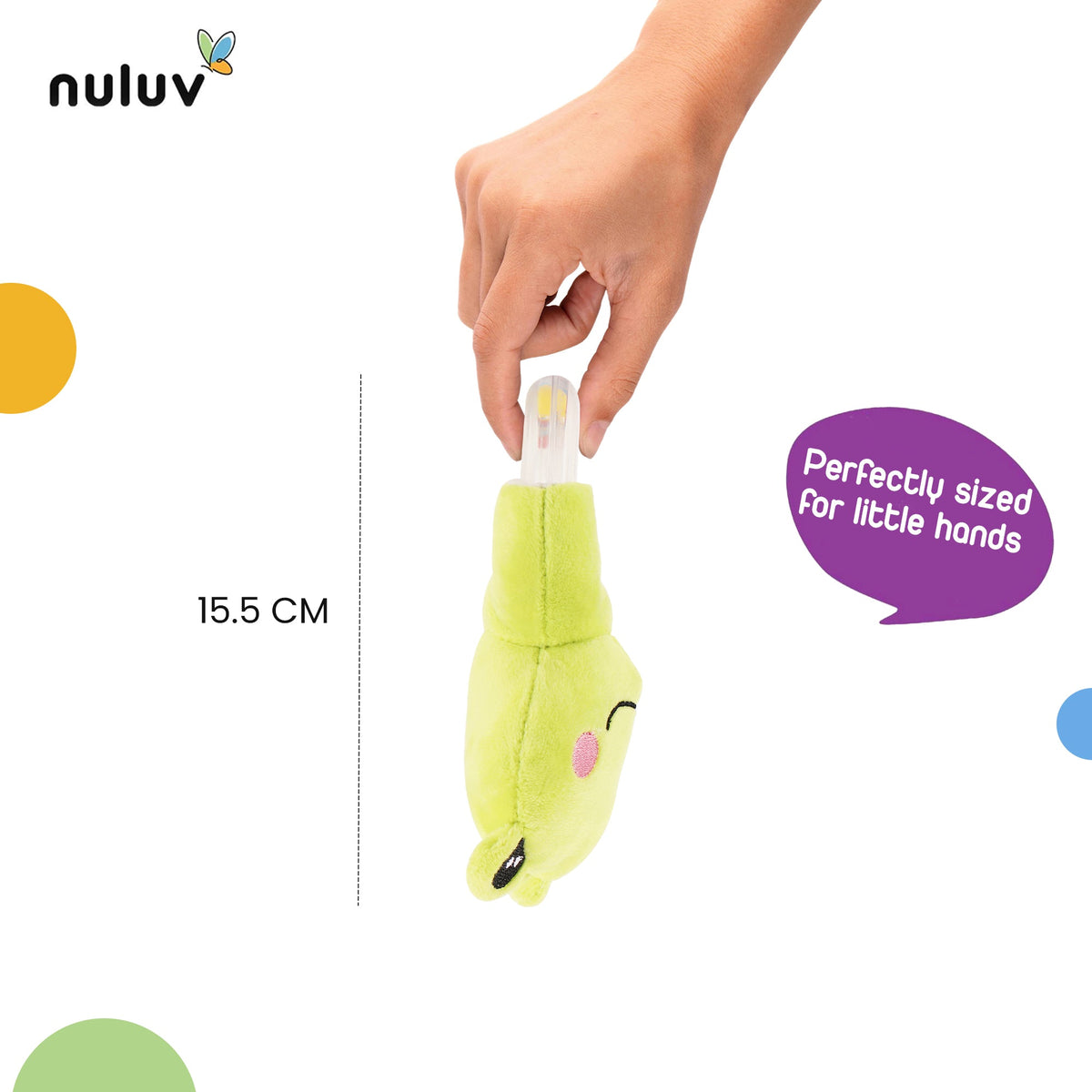 Nuluv Soft Toys Frog Ring Rattle