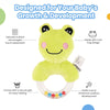 Nuluv Soft Toys Frog Ring Rattle