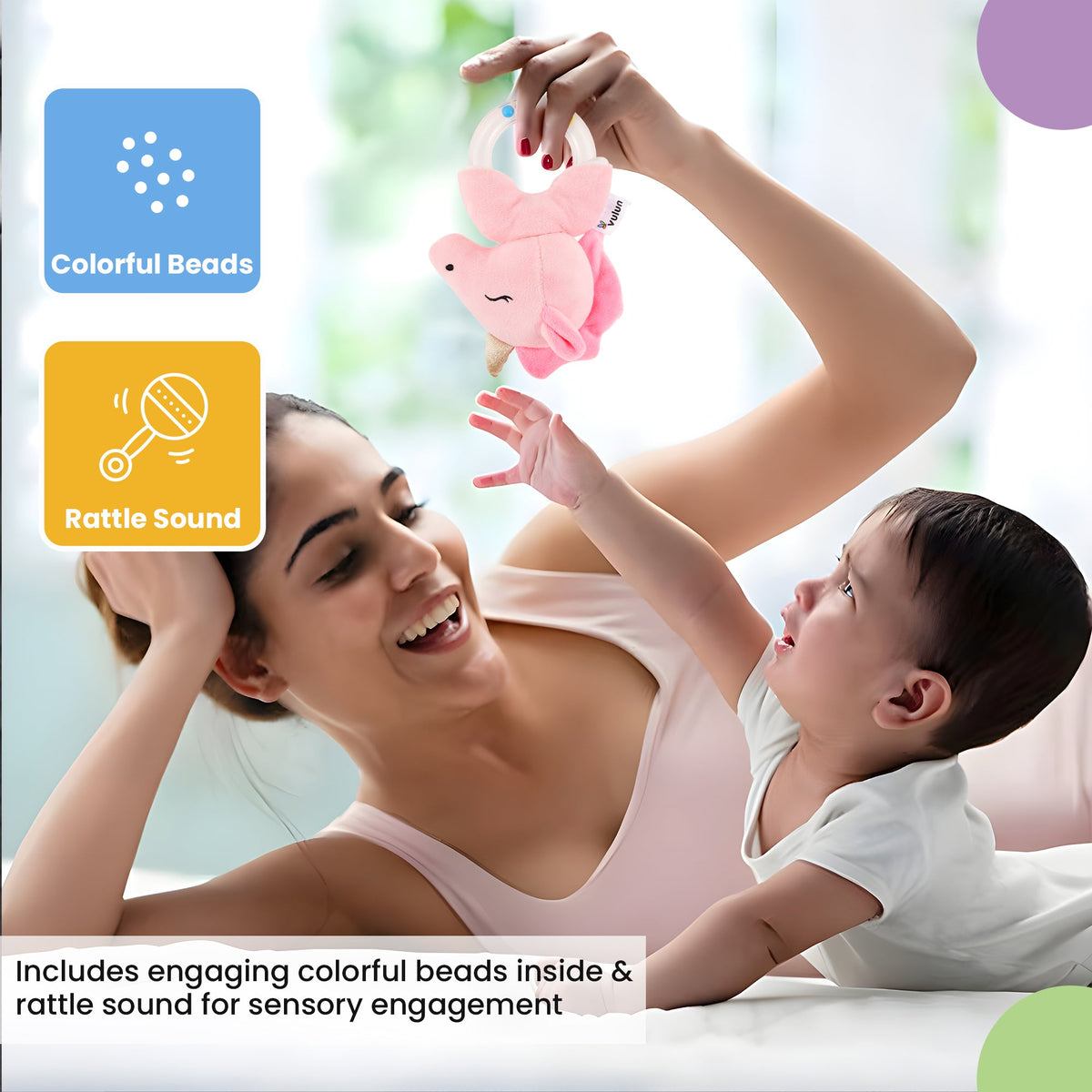 Nuluv Unicorn Ring Rattle