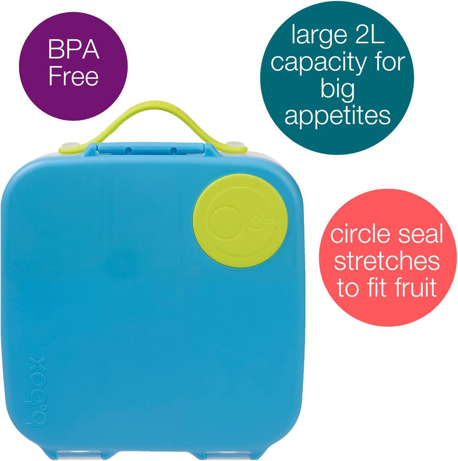 b.box Lunchbox 2 L 25.3 × 21.5 × 7.3 cm Ocean Breeze Blue & Green