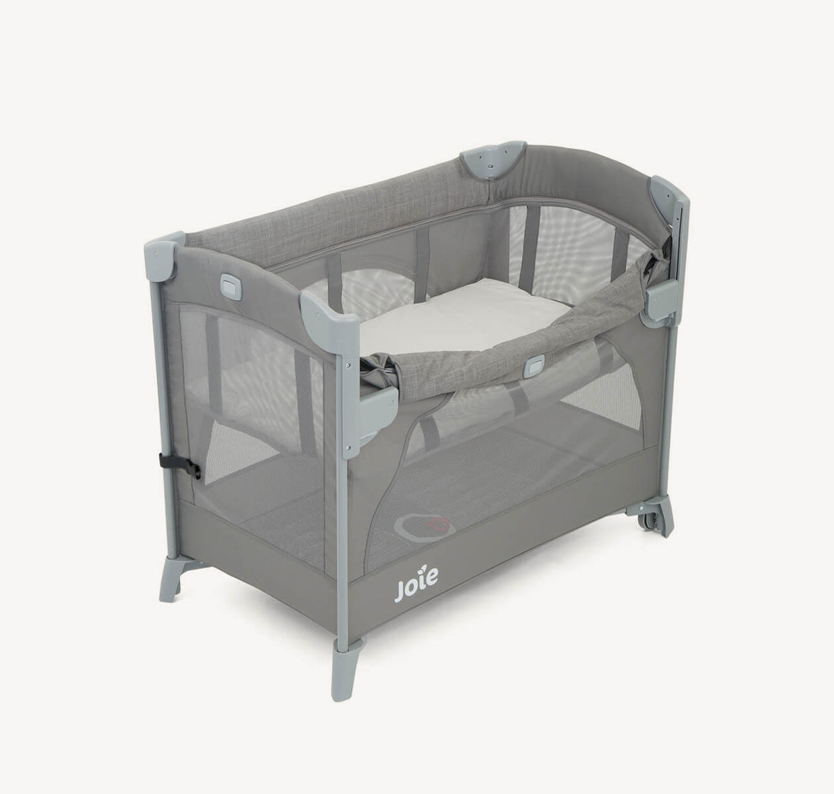Joie Kubbie™ Sleep Bedside Crib & Travel Cot – Foggy Grey