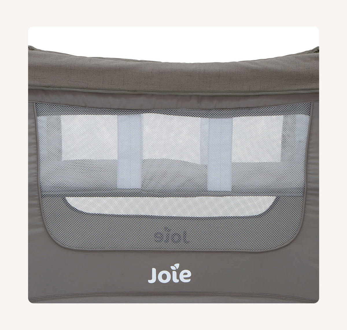 Joie Illusion™ Travel Cot with Bassinet & Changer – Nickel