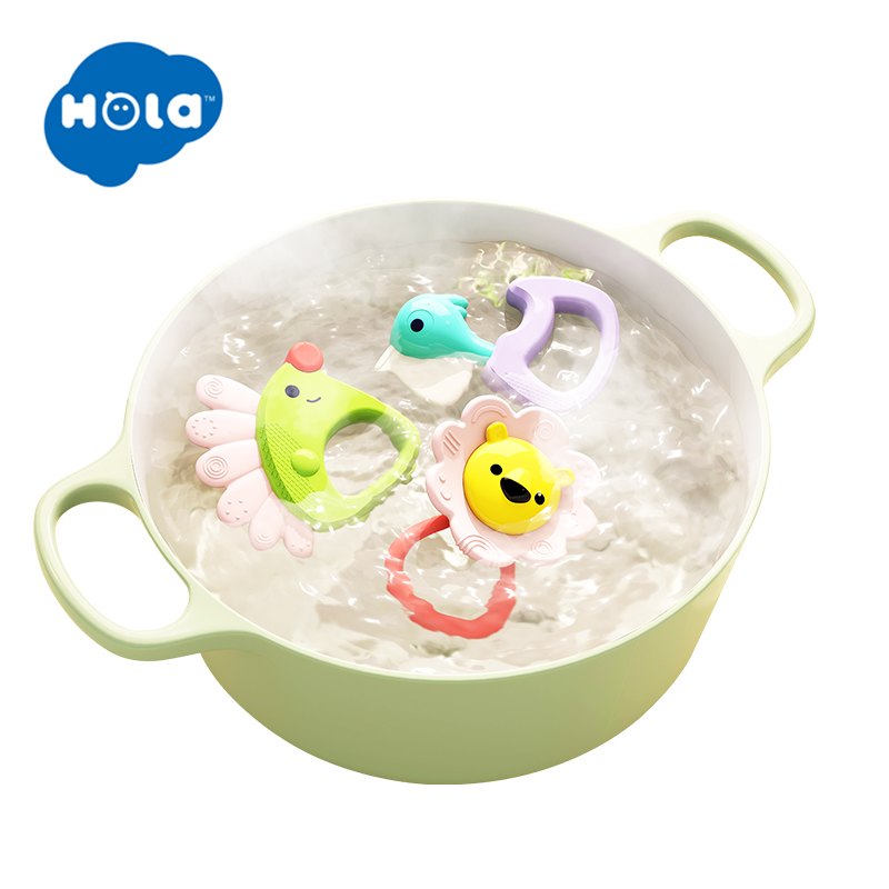 Hola Forest Baby Teether Set of 5 3M+ Multicolor