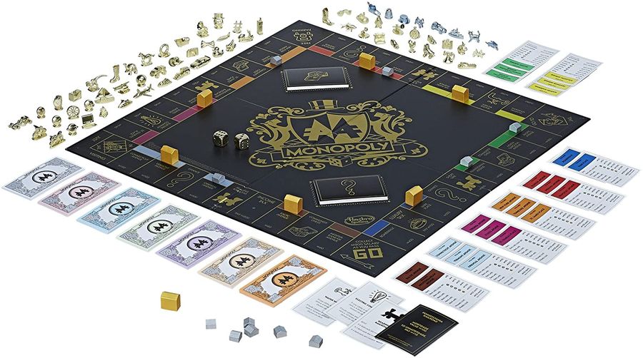 Hasbro Monopoly Signature Token Collection Black & Gold