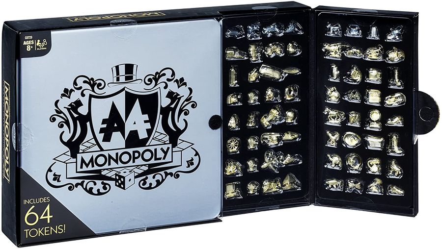 Hasbro Monopoly Signature Token Collection Black & Gold