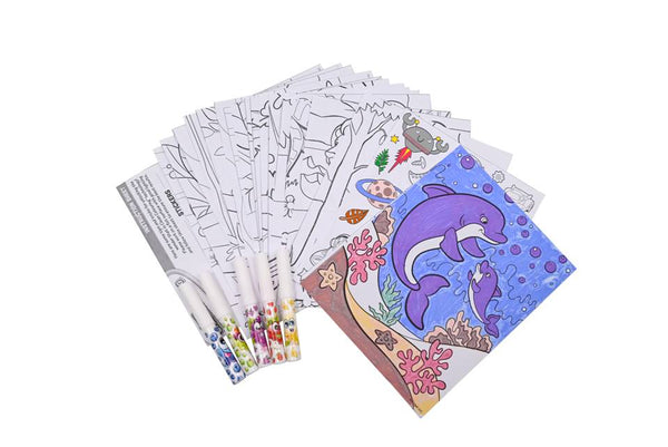 SCENTOS Clean Coloring Markers- Adventure 20 Pictures