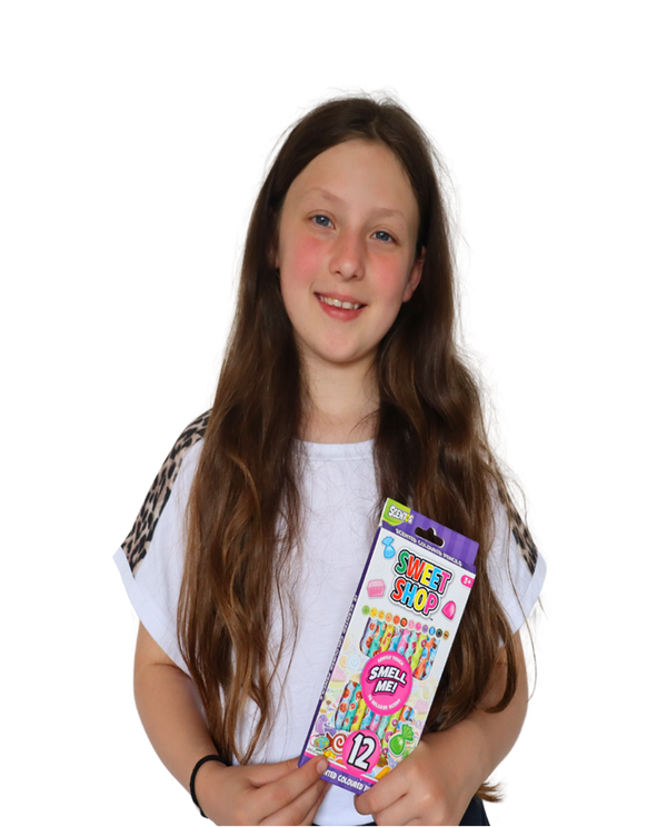 Scentos Sweet Shop Scented Colour Pencils, Pack of 12