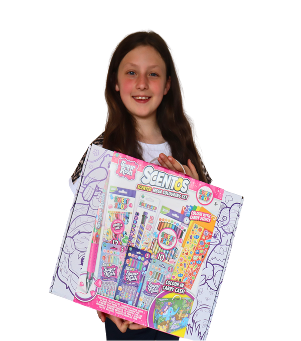 SCENTOS Sugar Rush Sweet Shop Mega Colouring Set