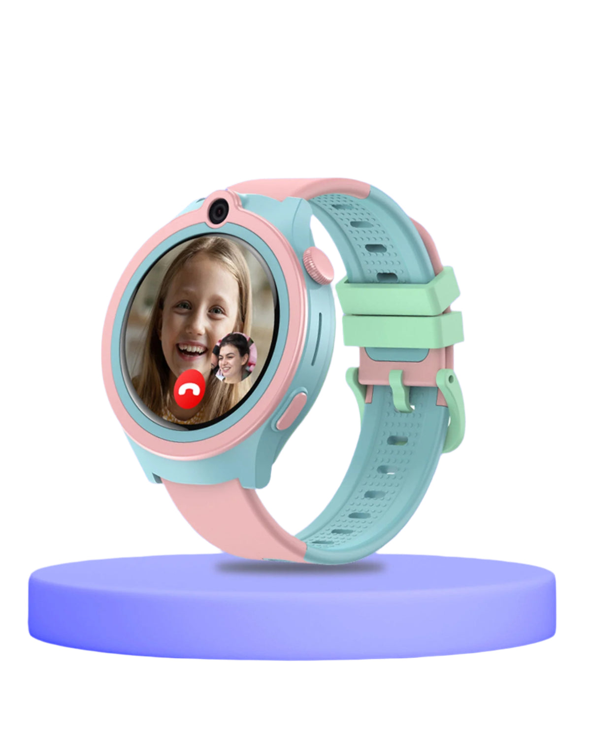 Spiky Cacus 4g Video & Voice Calling Smartwatch with GPS - Pink