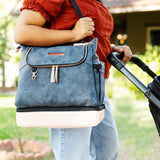 Petunia Pickle Bottom Diaper Bag Pivot Indigo Blush