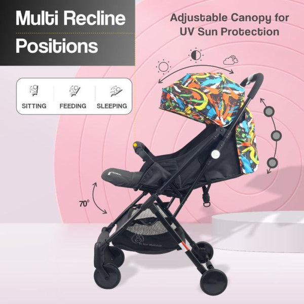 R For Rabbit Stroller Pocket Stroller Lite Black Multi