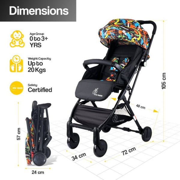 R For Rabbit Stroller Pocket Stroller Lite Grey