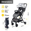R For Rabbit Stroller Pocket Stroller Lite Black White