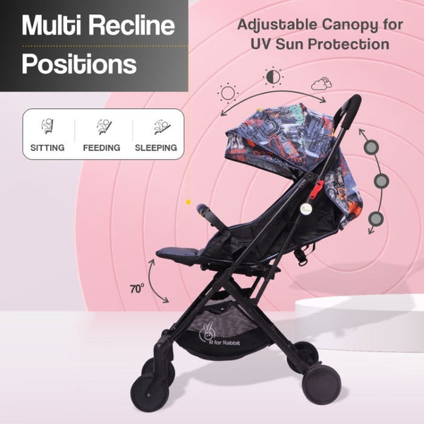 R For Rabbit Stroller Pocket Stroller Lite Grey