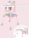 R For Rabbit High Chair Cherry Berry Grand Pink White