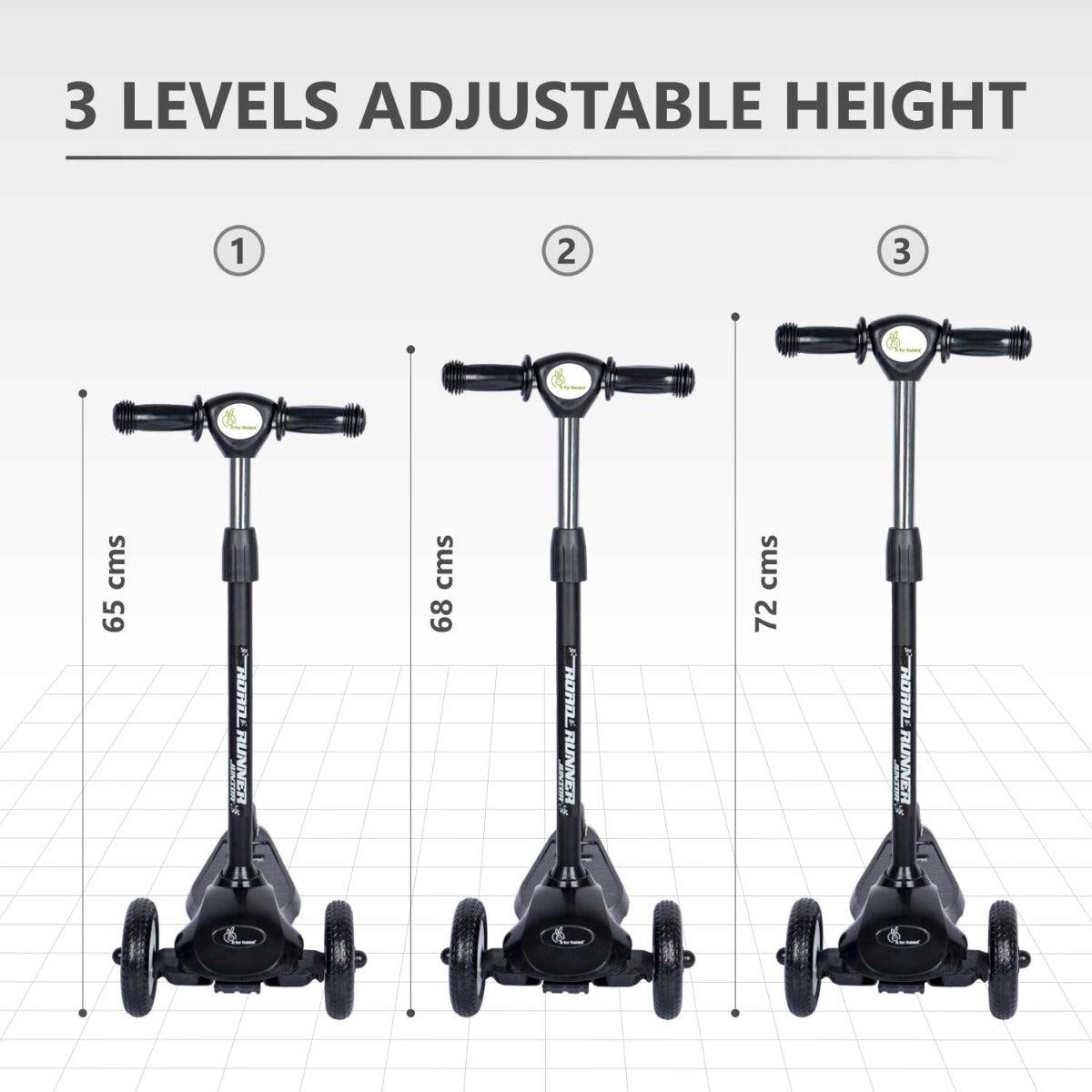 R For Rabbit Scooter Road Runner Junior Black