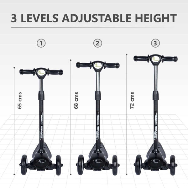 R For Rabbit Scooter Road Runner Junior Black