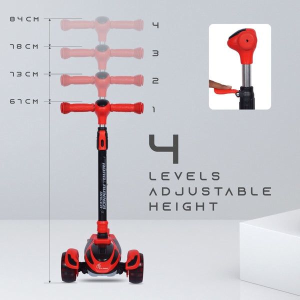 R for Rabbit Scooter Road Runner Racer - Red Black