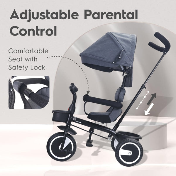 R For Rabbit Tricycle Tiny Toes T30 - Ace Grey