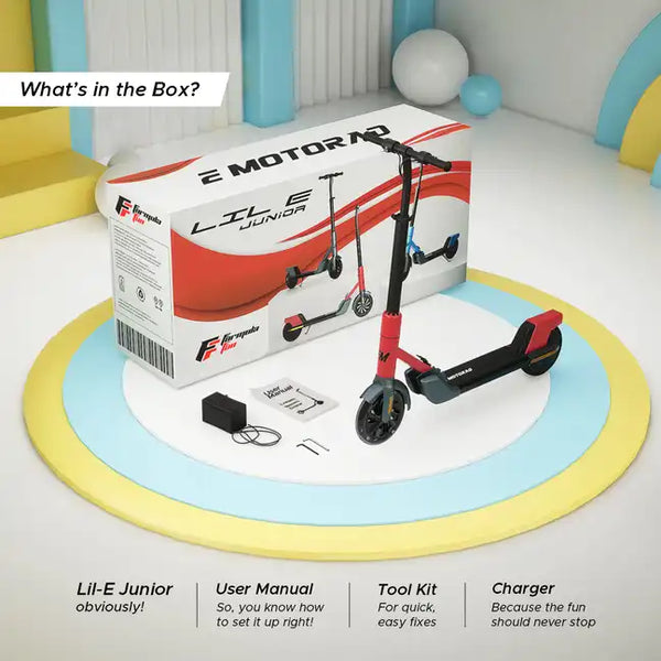 EMotorad Formula Fun Lil E Junior Ride on Scooter - Red