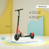 Formula Fun by EMotorad Lil E Junior Electric Ride-On Scooter 6Y+ Red