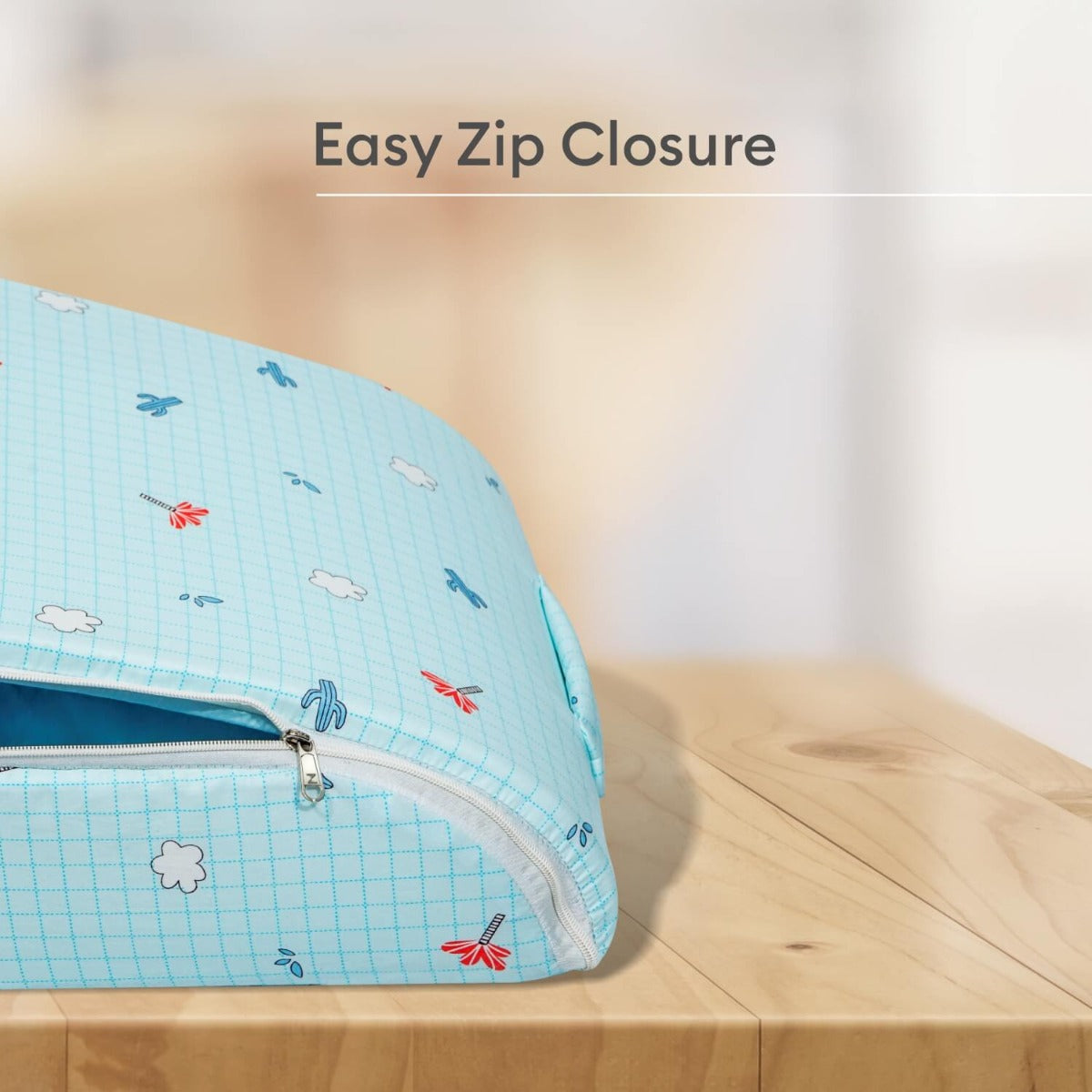 R For Rabbit Bedding Baby Nest Lite Blue