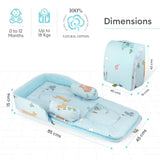 R For Rabbit Bedding Baby Nest Lite Sky Blue