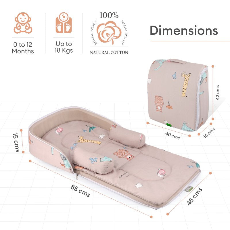 R For Rabbit Bedding Baby Nest Lite Tan Brown