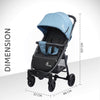R For Rabbit Stroller Falcon Flight Blue Black